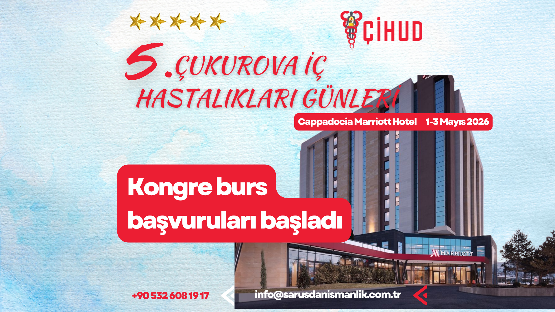 5. Çukurova İç Hastalıkları Kongresi Katılım Bursu